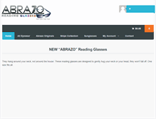 Tablet Screenshot of abrazoreadingglasses.com